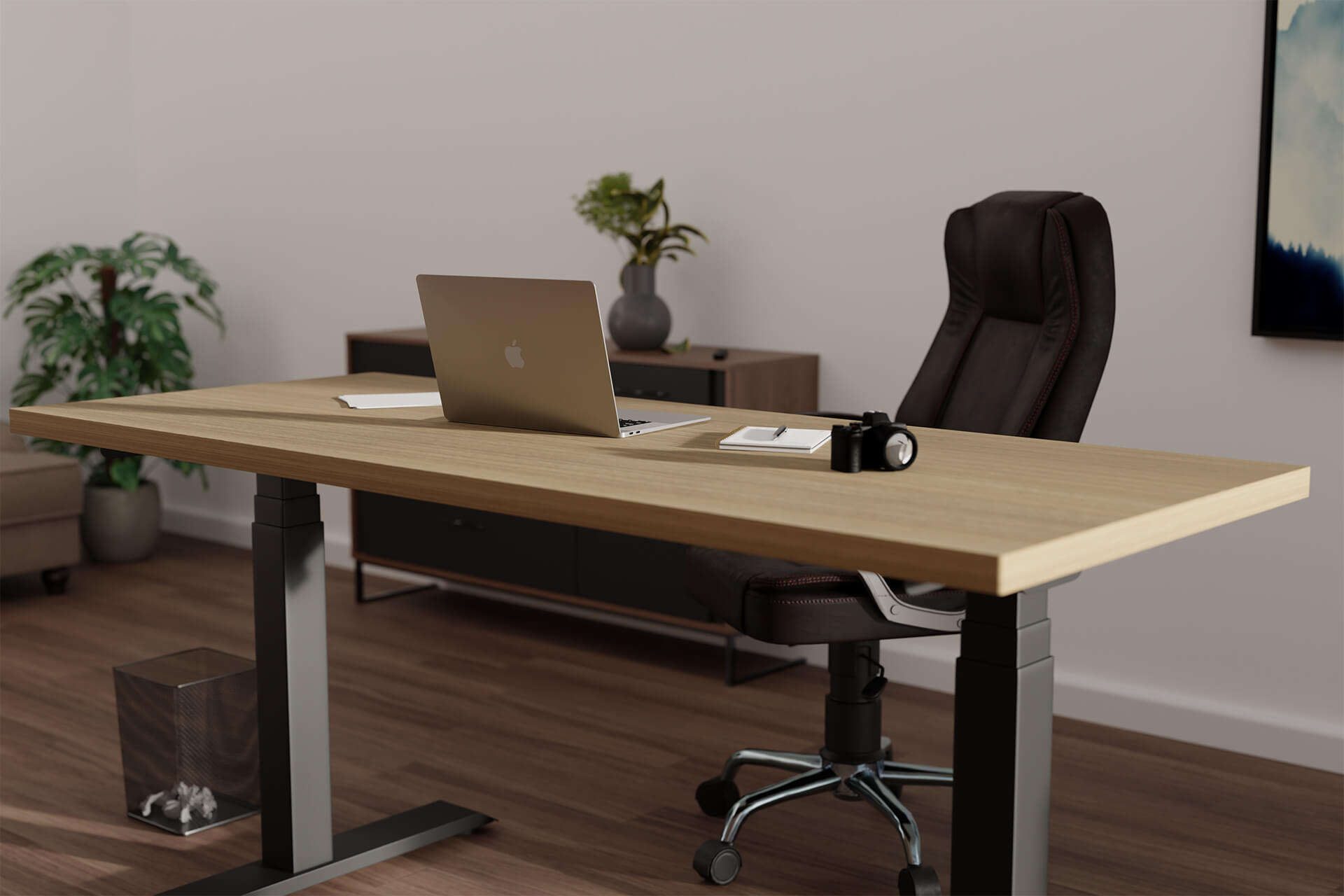 Height adjustable desk in Singapore